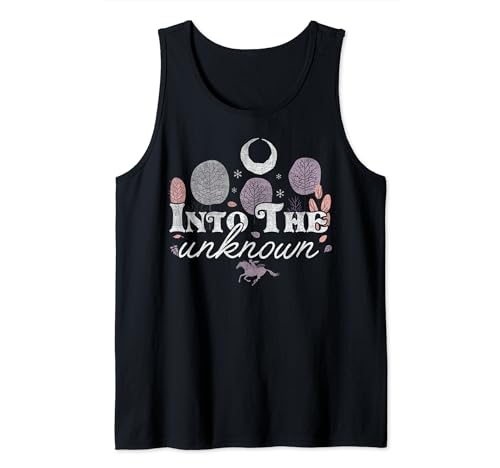 Frozen 2 Into The Unknown Text Tank Top, le haut léger anti-chaleur