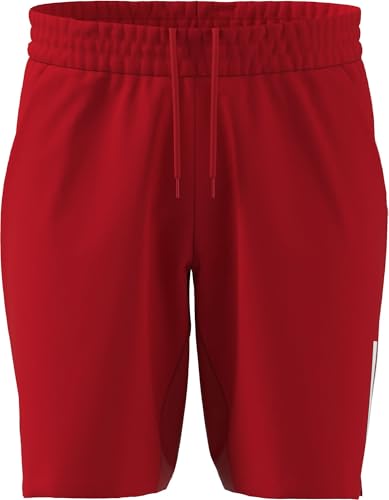 adidas Uomo Club Tennis Climacool 3-Stripes Shorts, Pure Ruby, XXL