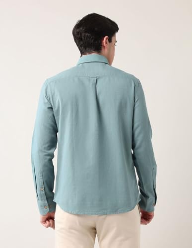 Image of AD by Arvind Modern Slim Fit Solid Shirt