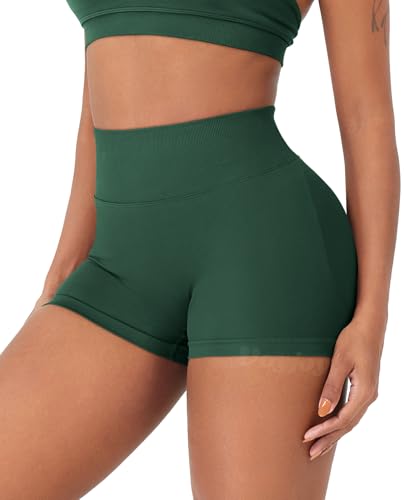 Image of VOYJOY Women Workout Impact Shorts 2.5 inch / 3.6 inch / 4.5 inch / 6 inch Scrunch Butt Booty | Tummy Control, High Waisted, Bike Short, Gentle Compression, for Women