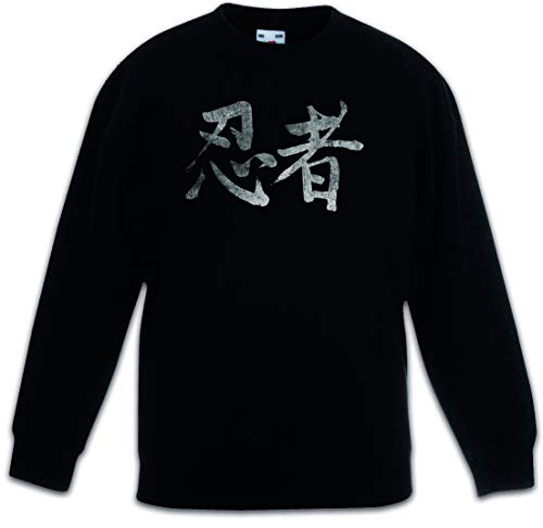 Sweat-shirt enfant Urban Backwoods noir pullover à manches longues pour junior