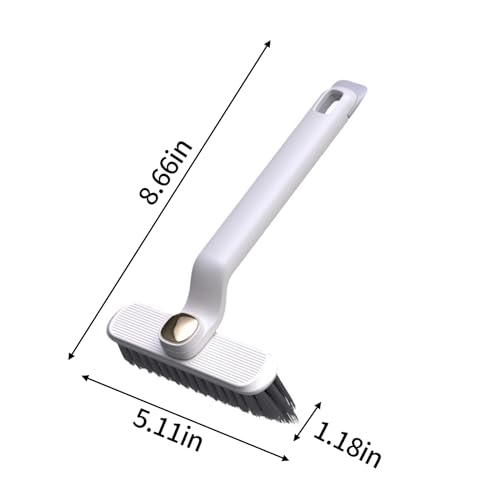 Multi-function Rotating Crevice Cleaning Brush,cleaning brushes for difficult places to reach,with cleaning clip Long Handle Narrow Groove Gap Thin Cleaning Tool for Kitchen Bathroom Tiles Door Track - Image 3