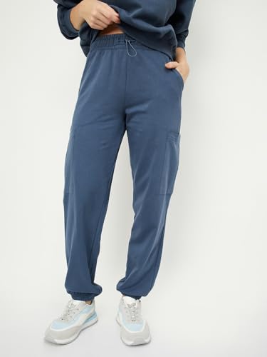 Image of Max Plus Size Women Solid Athleisure Cargo Joggers