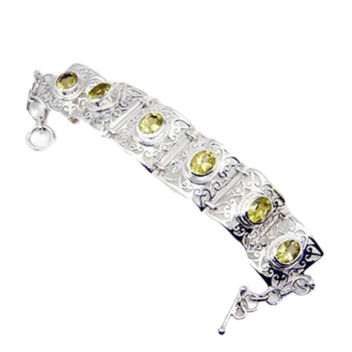 Bracelet en argent avec pierres précieuses GCB428 bijou femme authentique