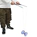 Imagen de NUOBESTY Diabolo Triple Rodamiento Niños Diabolo con Palos de Aluminio Y Cuerda Chino Yo- Yo Malabares Juguete Giratorio para Fitness Diábolo con rodamientos de Bolas