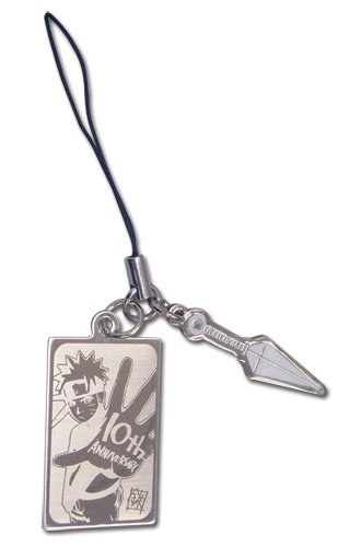 Great Eastern Entertainment Naruto Shippuden Naruto 10Th Anniversary Cell Phone Charm