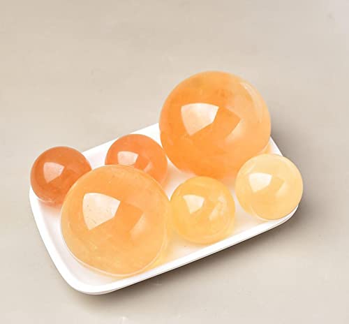 Boule en pierre citrine de 9cm, le cadeau idéal en cristal de quartz - 4