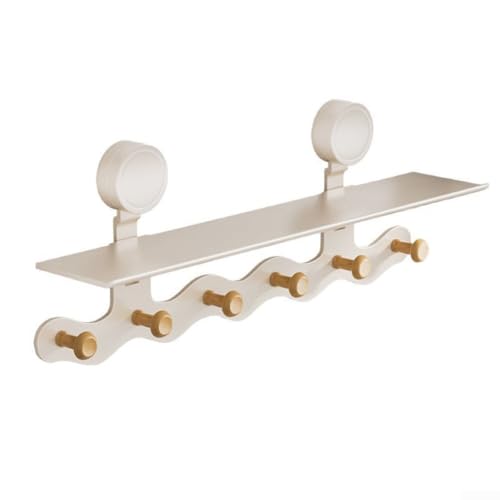 Support mural en acier au carbone pour une organisation moderne de la maison ou du bureau (6 crochets)