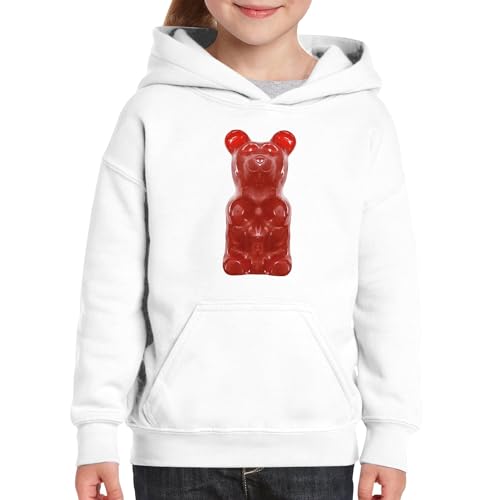 Sweat à capuche enfant ours d'or rouge de qualité premium - 3