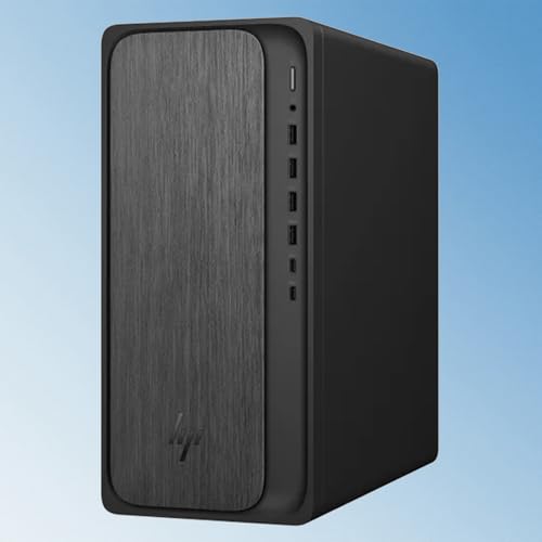 Image of HP OmniDesk Desktop Tower, AMD Ryzen 5 8500G, 16GB DDR5 RAM, 1TB PCIe SSD, AMD Radeon 740M Graphics, USB-C&A, HDMI, DisplayPort, Wi-Fi 6, Win11 Pro, Business & Home Office PC, Keyboard and Mouse