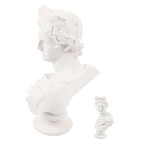 Vaguelly Harz Statue Dame Porträt Skulptur Mythologie Dekor Büste David Kopf Ornament Für Schreibtisch Und Wohnraum