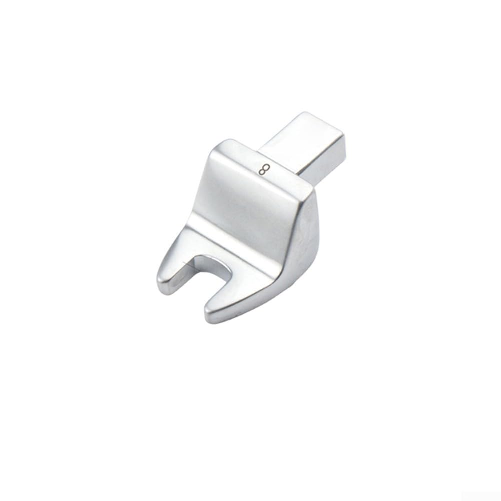 Socket Wrench Tool, 8-32mm Adjustable Torque Spanner with 9x12mm Slot, Chrome Vanadium Steel Open-End Wrench for Standard Size Compatibility and Engineering(8mm)