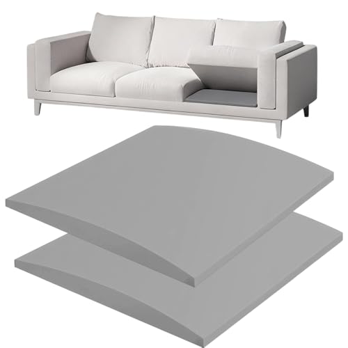 HIULLEN 2 Pcs Sofa Cushion Support for Sagging Seat, 50 x 50cm High-Density Foam Couch Saver Pad, Sofa Support Boards, Sofas Saver, Sofas Seat Cushions Under Cushion Sag Repair (Grey)