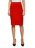 outfit falda de tubo roja Estilo de ropa: Negocios oodji Collection Mujer Falda Recta Clásica, Rojo, ES 40 / M