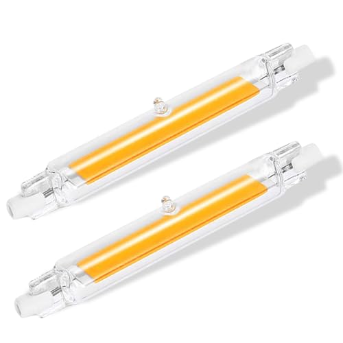GDYOD Bombilla R7S LED 78mm, LED R7S 78mm 10W COB Equivalente 100w Lámpara Halógena, Lampara Blanco Cálido 3000K, 1000LM, iluminación de haz de 360 ​​°, 2 Pack