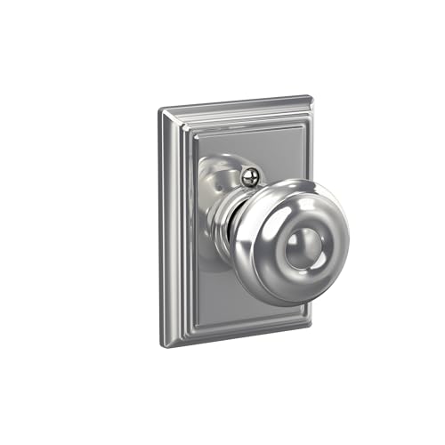 Image of SCHLAGE Lock Company F10GEO625ADD Addison Collection SCHLAGE Passage Knob, Bright Chrome
