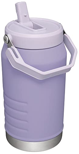 Image of Stanley IceFlow Flip Straw Jug with Handle 64 oz| Twist On Lid and Flip Up Straw | Leak Resistant for Travel and Sports | Insulated Stainless Steel | BPA-Free | Lavender