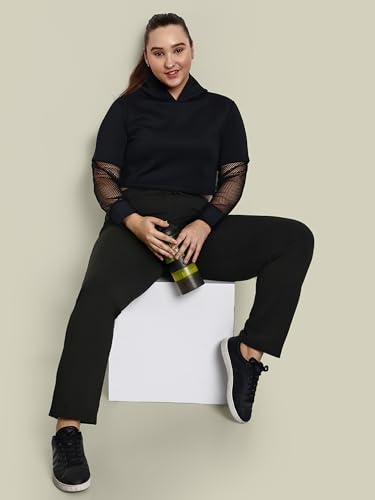 Image of CUPID Woman's Rich Cotton Side Stripes Joggers, Lower, Athleisure, Activewear Trackpant, Night n Gym Wear Lounge Pant for Ladies M to 2XL