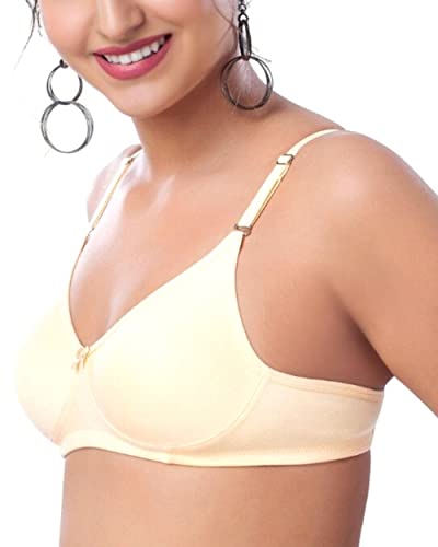 Image of Brida Breathable Cotton Non-Padded Transparent Bra - Comfortable, Stylish, and Lightweight Lingerie for Women - Monica