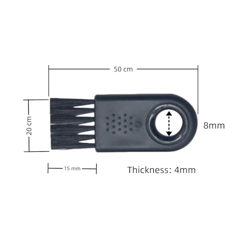 Image of Shaver Cleaning Brush,Nylon Hair Durable Stable Electric Shaver Cleaning Brush Wearable 6Pcs for Household Cleaning for Computer Accessories Cleaner(Black)