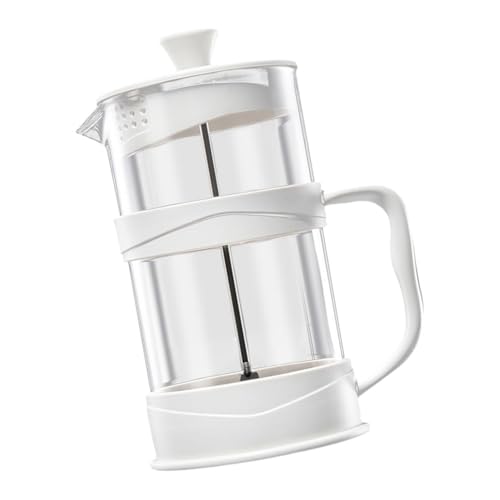 Hipzeepo Tetera Francesa con Filtro para Preparar Té en Casa: Tetera de Vidrio Manual con Filtro para Café Frío, Cafetera de 350 Ml.