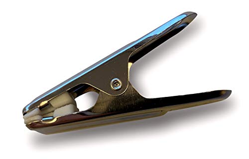 Lot de 80 pinces à linge de ménage en acier inoxydable | 6,5 * 1 cm | Tampon grip pad embout tendre antidérapant | Kibros 5LOT16b