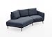 Produktbild ATLANTIC home collection Polsterecke Elvis, im skandinavischen Stil, 220/127/91 cm, offenes Ende Links, Anthrazit