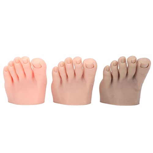 Faux pied gauche en silicone FILFEEL idéal pour s'exercer à la pédicure à la maison