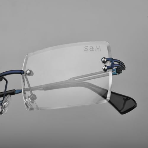 Image of SAM AND MARSHALL HARPER Eyeglass I Light Weight Frames I Rectangle Shape I Sheet Metal Frames I Prescription Friendly I Men & Women