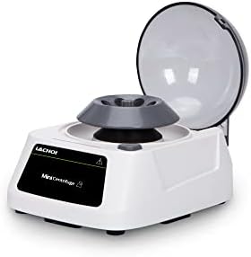 LACHOI Mini Lab Centrifuge Machine 8000RPM Fixed Speed 2800×g RCF Mini Microcentrifuge Scientific Mini Centrifuge Benchtop with 2 Rotors for 8×0.2/0.5/1.5/2ml Tubes&2×8×0.2ml PCR Strips Low Noise