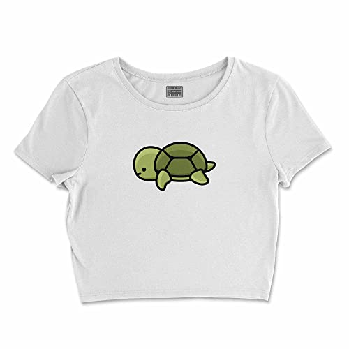T-Shirt Femme Blanc Non Transparent en Coton Coupe Courte S