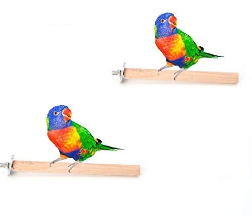 PETS EMPIRE Wooden Perch Parrot Pet Wood Hanging Stand Rack Toy Branch Perches for Bird Cage Macaw African Greys Budgies Parakeet Cockatiels Conure Macaw Lovebird 10cm (B07L1VMJ6T) Amazon Price History, Amazon Price Tracker