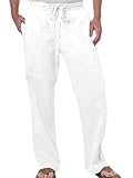 Convient pour de nombreuses occasions : pantalon d'été décontracté pour homme, au design simple, facile à porter avec une chemise ou une chemise, parfait pour les loisirs quotidiens, la plage, le fitness, les vacances, le jogging, le yoga, la randonnée, etc.
