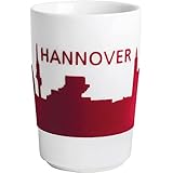 KAHLA 394605A26394C touch! Maxi-Becher 0,35 l Skyline rot Hannover, Souvenir Hannover, Souvenirbecher Hannover, Hannover Andenken