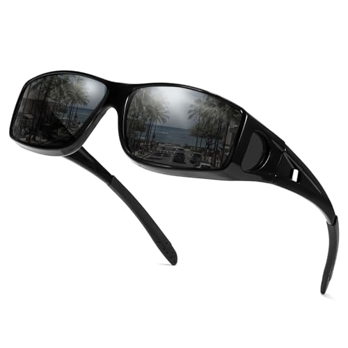 Myiaur Over Glasses Sunglasses for Men Women, Polarized Fit Over Sunglasses UV400 Protection, Anti...
