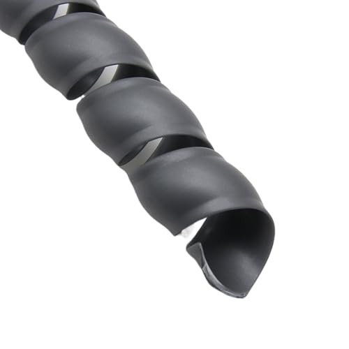 Spiral Protector 1 Meter 8mm to 28mm Wiring Protection Band Pipe Winding Organizer Wire Protector Flexible Line Spiral Cable Wrap Tube Wraps Cable(Grey,ID 18mm)