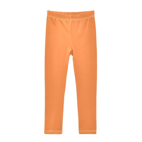 Tropical Orange Little Big Girls Leggings Yoga Leggings Pants Dance Pants Tights Trousers Winter Leggings for Girls, 4T
