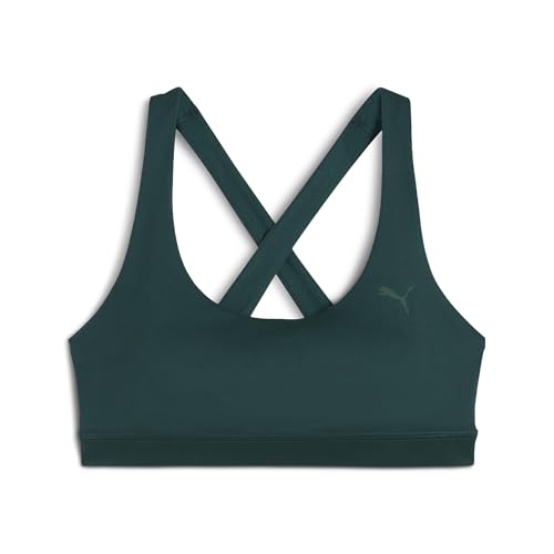 PUMA Damen Cloudspun Bra - Mid BH, Grünes Gelände, M EU – Ansicht 1