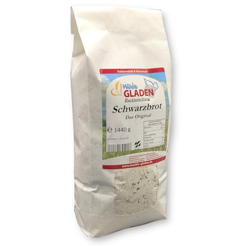Schwarzbrot 'Das Original' - Backmischung 1440g - Selbstbacken mit Rezept