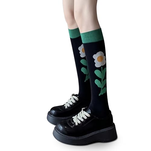 Benefeet Womens Knee High Striped Checkered High Knee Socks Cotton Long Sports Tube Socks3