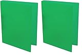Idena 224337 - Ringbuch DIN A4, aus PP, 2 Ringe, 35 mm Rückenbreite, transluzent grün, 1 Stück (Packung mit 2)