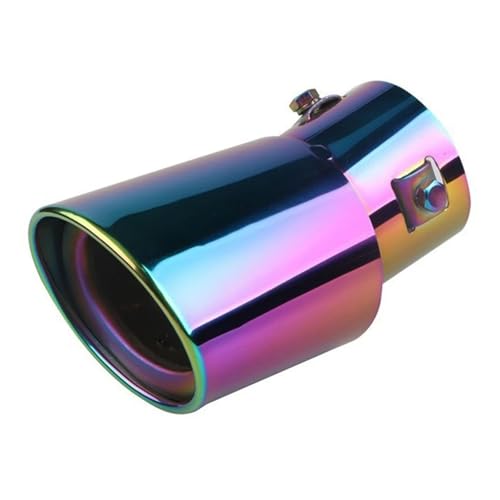 Cola Tubo Escape Tubo De Escape De Acero Inoxidable con Curva Redonda para Coche Silenciador Universal para Accesorios De Coche Terminal De Escape