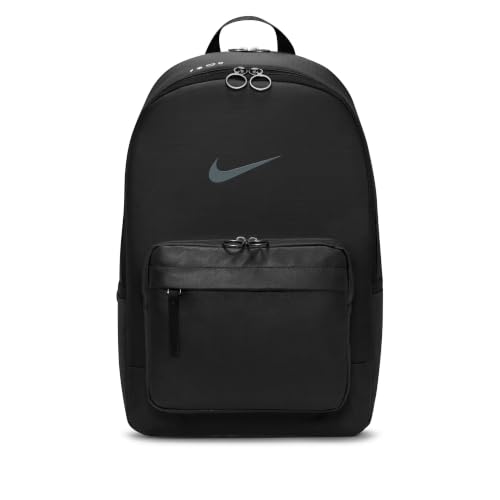 Image of Nike Heritage Unisex DN3592-010 (BLACK /BLACK /SMOKE GREY), Size ONE, Black /Black /Smoke Grey, Modern