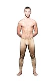 Andrew Christian Nude Shimmer Legging w/ALMOST NAKED, Nude, Medium
