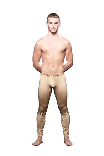 Andrew Christian Nude Shimmer Legging w/ALMOST NAKED, Nude, Medium