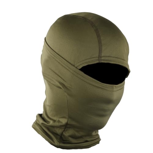Touca Ninja Balaclava Articulada Profissional Resistente Frio Proteção Uv50 Multifuncional Respirável (BR, Alfa, Único, P, Verde)