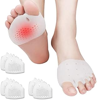 Toe Separators, 6 Pieces Bunion Corrector for Overlapping Toes, Big Toe Straighteners Toe Spacers Relieve Foot Pain, Metatarsal Spacer Silicone Hallux Valgus Corrector (White)