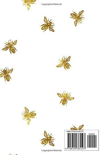 Bee Lover Notebook: Golden Bees Notebook (6 x 9) - 100 Pages - Image 2