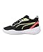 PUMA Unisex's Playmaker Pro Basketball Shoe, Jet Black Lime Squeeze, US:5
