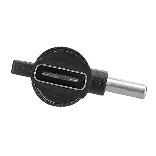 Fdit 2-in-1 USB-C to 3.5mm Audio Adapter & Charging Female C Port, Right Angle USB C Splitter for Phone and Tablet (Black) - Image 4